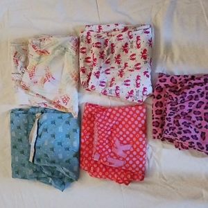 5 Pair Pink Sleep Pants Small
